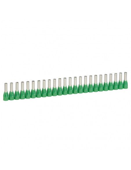 250 Embouts de câblage à collerette isolante Starfix simple en bande pour conducteurs section 6mm² vert LEGRAND 037668