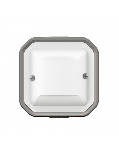 Détecteur mural Plexo sans Neutre 100W LED livré complet Gris LEGRAND 070011