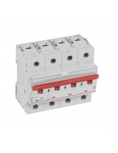 Interrupteur-sectionneur modulaire à manette courant continu 1000V pour application photovoltaïque 32A 6 modules LEGRAND 414244