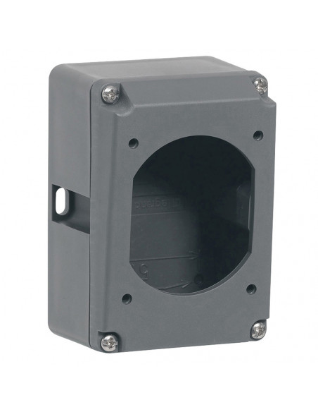 Boîtier réversible simple Hypra pour prise 3P+T et 3P+N+T IP44 et IP66/67-55 16A plastique LEGRAND 052229