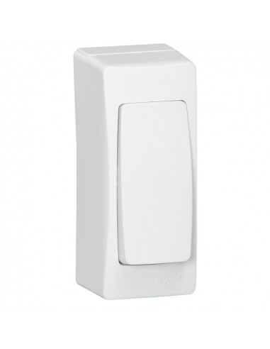 Cadre Appareillage saillie 1 poste étroit pose sur moulure DLPlus 32x12,5mm/40x12,5mm blanc LEGRAND 031459