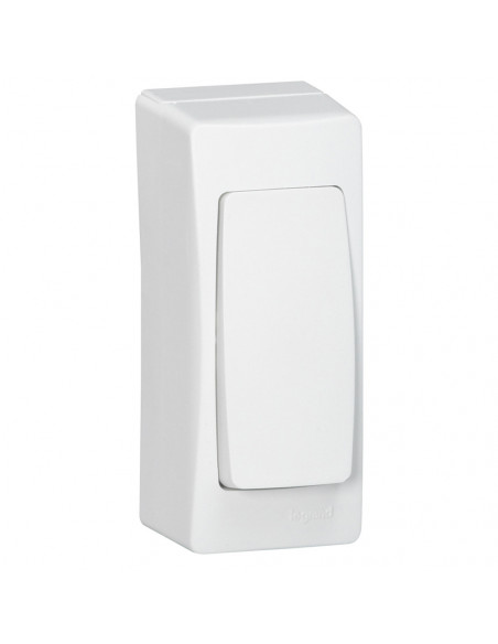 Cadre Appareillage saillie 1 poste étroit pose sur moulure DLPlus 32x12,5mm/40x12,5mm blanc LEGRAND 031459