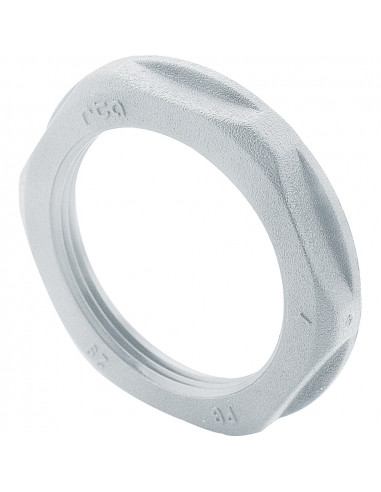 Écrou plastique PG21 pour presse étoupe plastique hexagonal à embase gris LEGRAND 386876