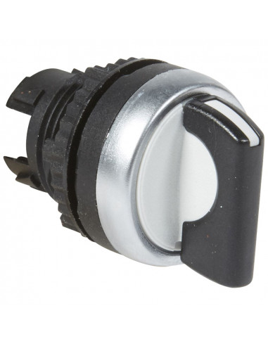 Bouton tournant non lumineux à manette noire IP69 Osmoz composable 3 positions fixes 45° LEGRAND 023923