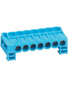 Bornier arrivée neutre a cage 7x2,5mm²-16mm² HAGER KN07N