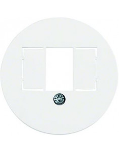 1930 Enjoliveur pour chargeur USB A+A blanc alba HAGER 1040