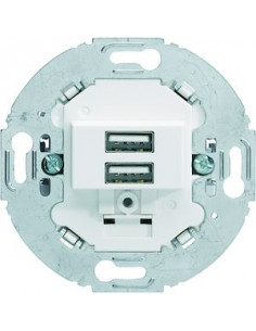 1930 Chargeur USB A+A 3A blanc alba HAGER 260219