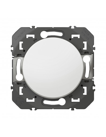 Poussoir simple Dooxie 6A 250V~ finition blanc LEGRAND 600004