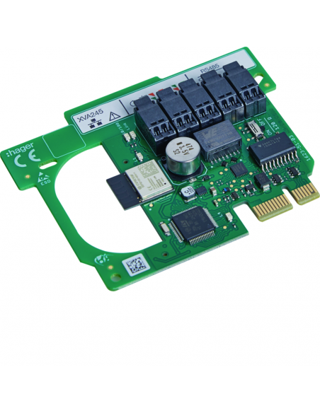 Carte de communication Ethernet wifi modbus pour borne de recharge witty one HAGER XVA245