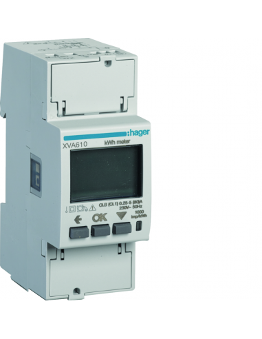 Compteur mono gestion dyn. et optim. sol. witty one + XVA245 witty plus et flow HAGER XVA610