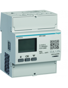 Compteur tri gestion dyn. et optim. sol. witty one + XVA245 witty plus et flow HAGER XVA630