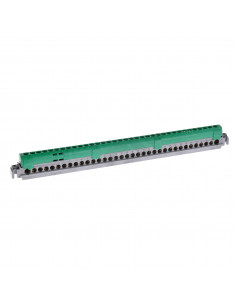 Bornier de répartition isolé IP2X terre 2 connexions 6mm à 25mm vert longueur 276mm LEGRAND 004838