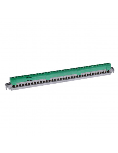 Bornier de répartition isolé IP2X terre 2 connexions 6mm à 25mm vert longueur 276mm LEGRAND 004838