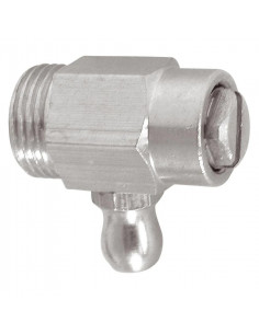 Robinet de vidange de radiateur nickelé avec joint torique 12 x 17 3/8 THERMADOR RV12