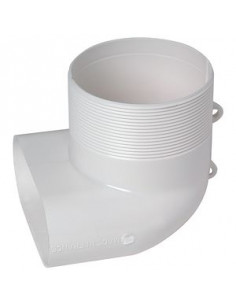 Coude mixte pour bouche Ø 80 mm 40x100 ALDES 11023002 2