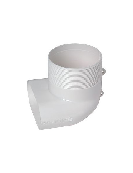 Coude mixte pour bouche D.80 mm 40x100 ALDES 11023002