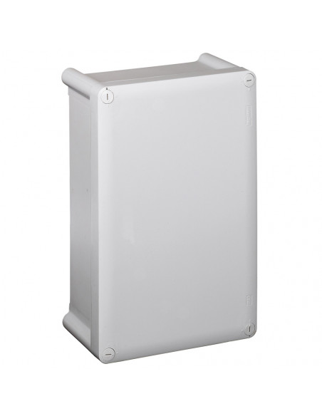Boîtier industriel plastique IP55 IK07 180x140x86mm avec couvercle opaque RAL7035 LEGRAND 035950