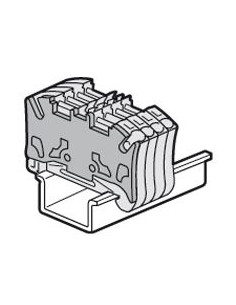 Cloison terminale pour blocs de jonction à ressort viking 3 avec 1 entrée 2 sorties pas de 5mm LEGRAND 037587