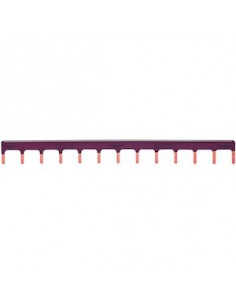 Barre de pontage 1 Pôles 63A languette 10mm² marron 13 Modules HAGER KB163P