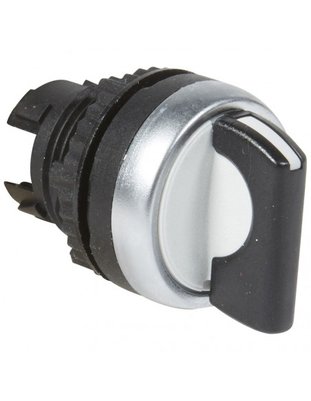 Bouton tournant non lumineux à manette noire IP69 Osmoz composable 3 positions fixes 45° LEGRAND 023923
