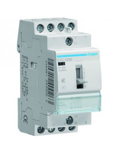 Contacteur Silencieux Jour-Nuit 25A 4F 230V HAGER ETC425S 2