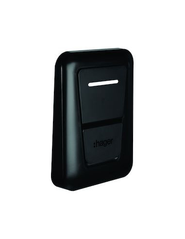 Witty one pièce détachée Couvercle de finition noir graphite pour witty XVR1xx HAGER XVS120