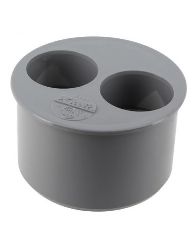 Tampon de réduction pour adaptation sur tube mâle-femelle ø93/40/40mm NICOLL TT44