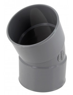 Coude PVC Femelle Femelle 30° D.40mm NICOLL CH33