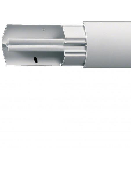 Moulure d'angle EK40040 H.40mm l.40mm L.2500mm Pure Blanche HAGER EK4004009016