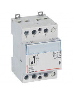 Contacteur de puissance CX³ bobine 230V~ 3 Pôles 400V~ 63A contact 3F 3 modules LEGRAND 412550