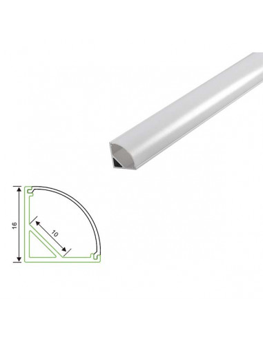 PROFIL ALU D'ANGE BARRE DE 2M X5 ASLED PRA5X2M