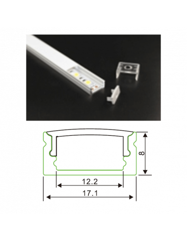 PROFIL DE SURFACE 2M ASLED PRSA