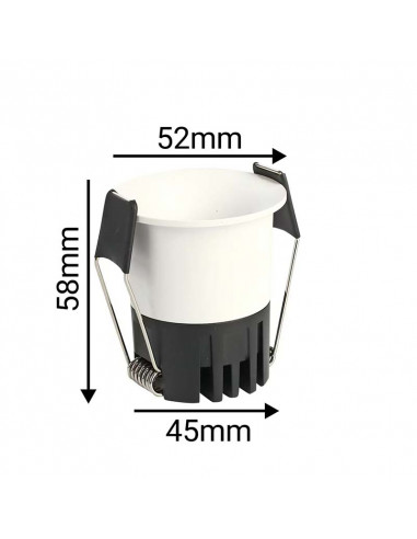 SOCA BLANC 6W 3000K 45MM ASLED SOCA7WBC