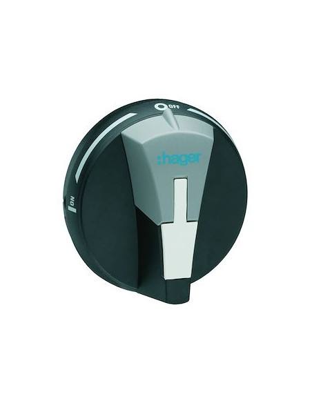 Poignée grise pour commutateur 20-80A HAGER HZC016