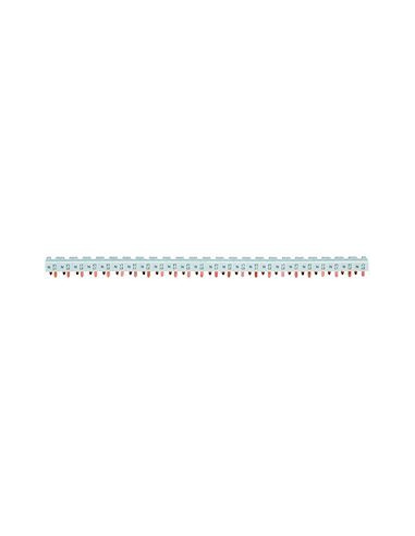 Barre de pontage 3P+N 63A languette 10mm² 24m pour disjoncteurs 1P+N 1 module HAGER KBN663C