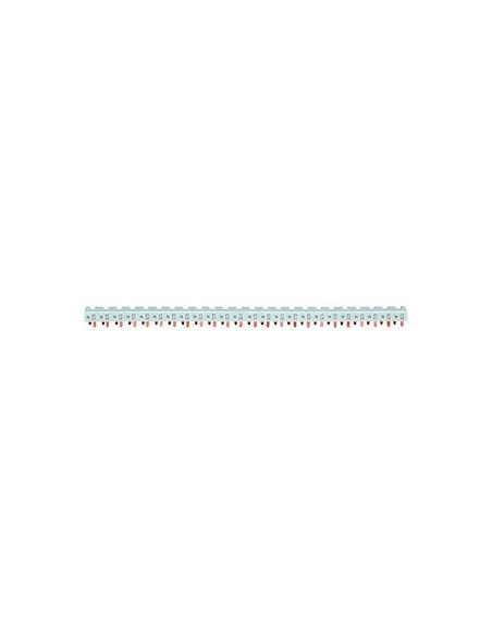 Barre de pontage 3P+N 63A languette 10mm² 24m pour disjoncteurs 1P+N 1 module HAGER KBN663C