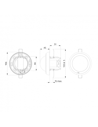 PD4N-M-DACO-DUO DALI-2 Détecteur de présence DUO 360° LUXOMAT 93461