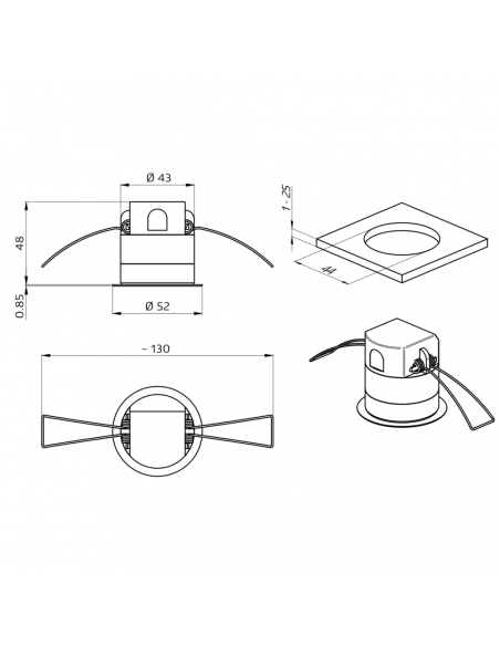 PD11-KNXs-FLAT-ST détecteur présence 360° faux plafond Ø10 m KNX Secure LUXOMATnet 93522