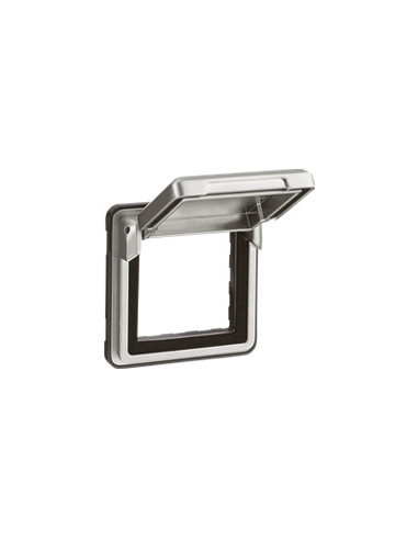 Adaptateur avec volet Soliroc IP55 IK10 pour mécanismes Mosaic 2 modules LEGRAND 077880
