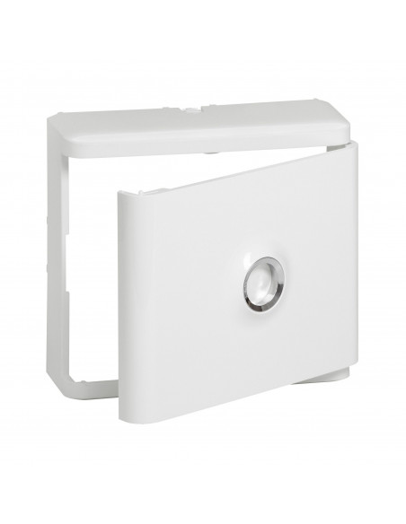 Habillage avec porte blanche pour platines de branchement DRIVIA Blanc LEGRAND 401185