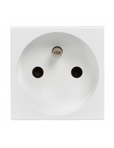 Prise de courant avec terre Mosaic spéciale rénovation 2 modules blanc LEGRAND 099640 2