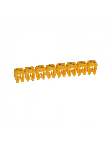 300 Repères CAB 3 pour filerie 4mm² à 6mm² avec signe conventionnel barre de fraction LEGRAND 038290