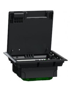 Unica System+ Boîtier de sol M 2x4 modules ou 4 postes plastique IK08 IP20 SCHNEIDER INS52120