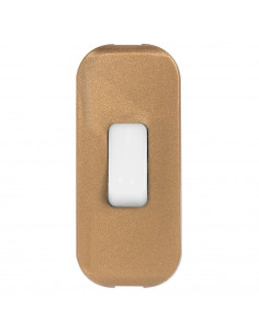 Interrupteur à bascule 2A 250V~ à touche luminescente et coupure bipolaire vieil or LEGRAND 040185