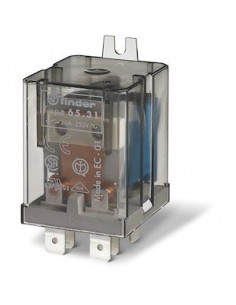 Relais de puissance 1NO 30A 24V DC patte de fixation Faston 250 AgSnO2 FINDER 653190244300 2
