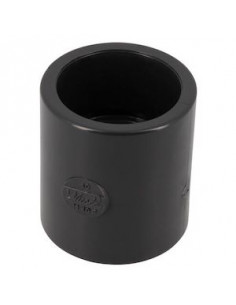 Manchon à coller femelle-femelle D.40 mm en PVC pression anthracite NICOLL M40F