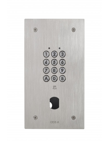 Clavier enc. inox résist. vandal 100 codes/2 relais ø 25 mm sans obturateur CIE3A AIPHONE 120191