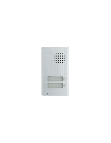 Platine saillie 2 bouton avec Façade aluminium. épaisseur 22mm. DA2DS AIPHONE 110540