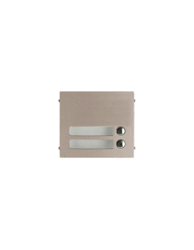 Façade zamak 2 boutons d'appel pour gtsw GF2P AIPHONE 120007