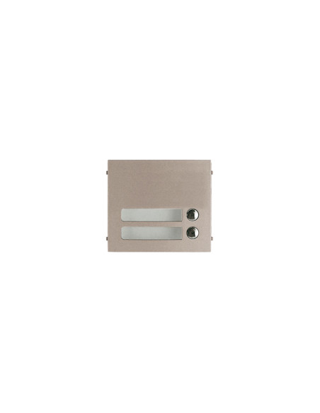 Façade zamak 2 boutons d'appel pour gtsw GF2P AIPHONE 120007